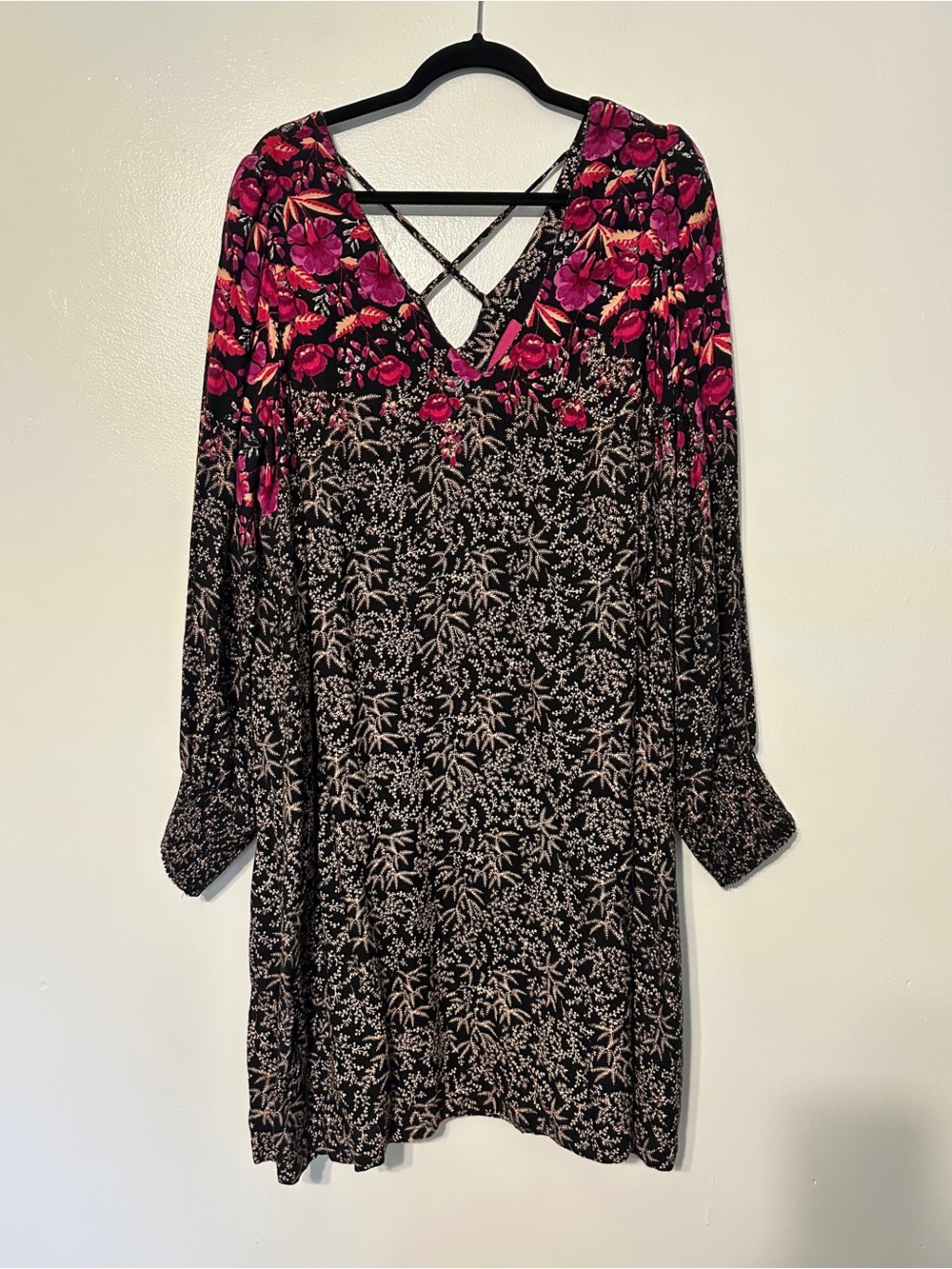 Anthropologie Cyree Tunic Dress Long Sleeve Floral size 20W - Picture 2 of 6